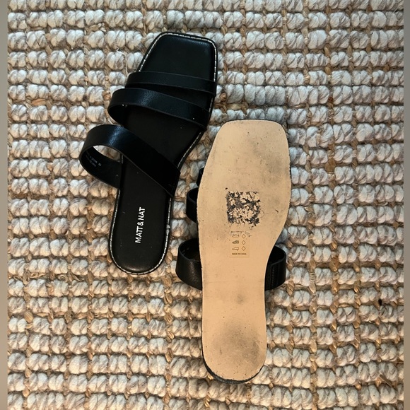 Matt & Nat Black Strap Sandals - Picture 2 of 4